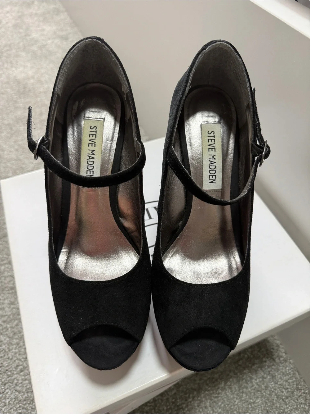 Steve Madden black suede